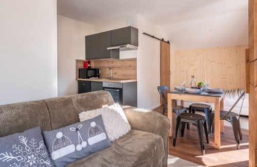 La Giettaz Apartment | Le Petit Aravis - panoramic balcony and village