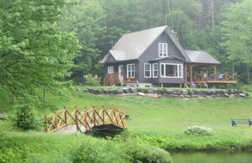 Chateau-Richer Ski Chalet | Le Rustique avec lac privé