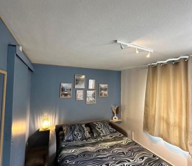 Quartier Chorier-Berriat Apartment | Le studio Bleu de la gare -confort&modernité