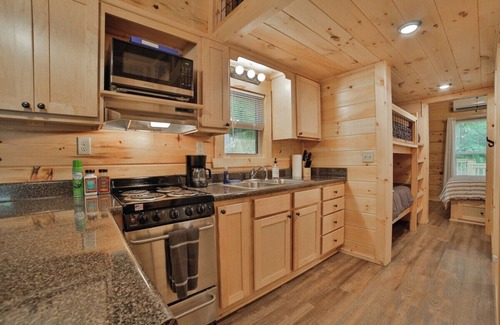 Lookout Valley Neighborhood Association Apartment | Lena Cabin | Wooded Tiny Cabin - Hot Tub