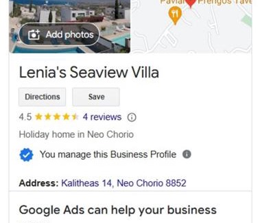 Latchi Villa | Lenia's Sea View Villa