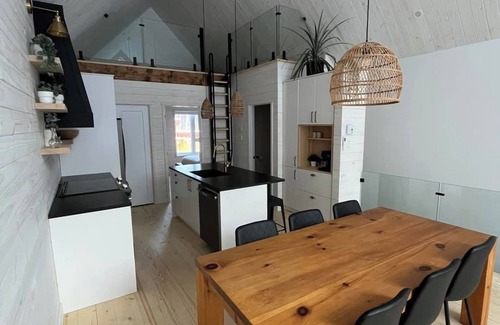 L'Anse-Saint-Jean Ski Chalet | Les 3 versants - Scandinavian chalet, new construction at Mont-Édouard