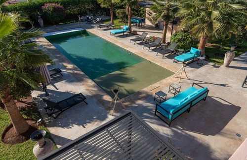 Oulad Hassoune Villa | LES IRIS villa with private heated pool, SPA & Tennis court (5 rooms/10 pax)