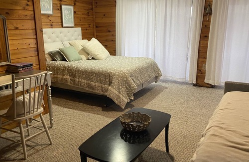 Reed City Apartment | Lilli’s Pad Lakeside Apartment with Hot Tub