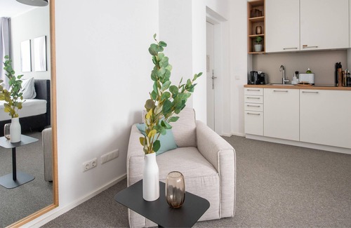 Innere Stadt Apartment | limehome Linz Friedrichstr | Single Suite M