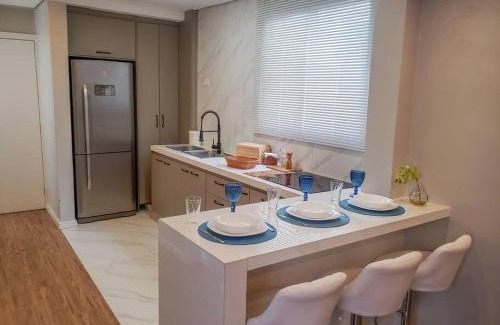 Santos Apartment | Lindo e Moderno na praia do Gonzaga com ar