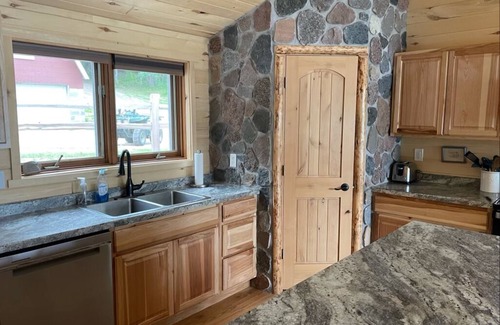 Grand Rapids Cabin | Little Red Cabin steps from beautiful lake Wabana!