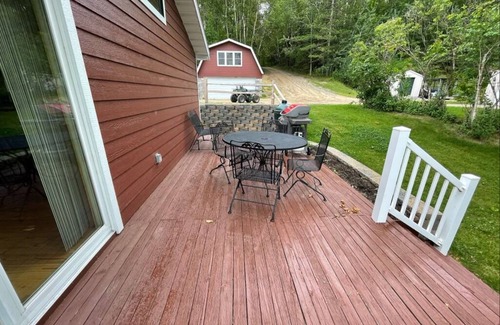 Grand Rapids Cabin | Little Red Cabin steps from beautiful lake Wabana!