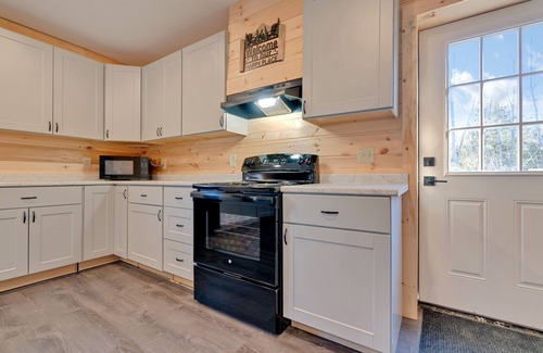 Gray House | Little Sebago Lake Home with Boat Slip