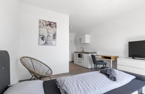 Rheinstetten Hotel | LivingBoxx Karlsruhe - Messe I neuwertige Apartments mit Küche