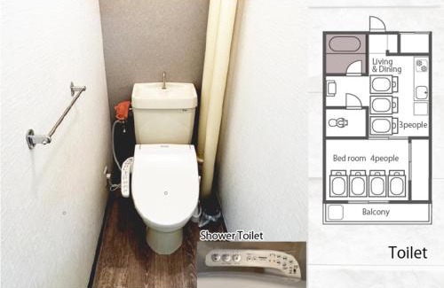 Kobe City Centre Apartment | LN09 三宮中心! 7名まで宿泊可能! 交通至便! Sannomiya Base 4 ドンキホーテ付近