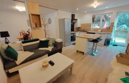 Le Lauzet-Ubaye Apartment | Location T2 Le Roselin Rez de Chaussée