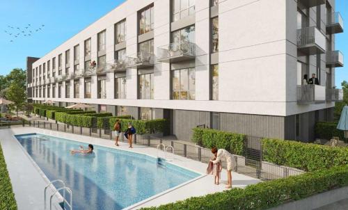 San Sebastian de los Reyes Apartment | Loft 007 con jardin, piscina, garaje y Netflix
