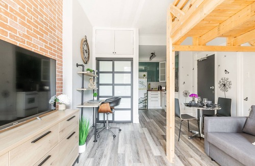 Parkdale Apartment | Loft Bed Sun-Filled High Ceiling Boutique Studio Downtown