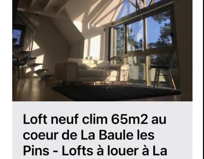 La Baule-Escoublac Apartment | Loft duplex neuf 65m2 (clim) au coeur de La Baule les Pins