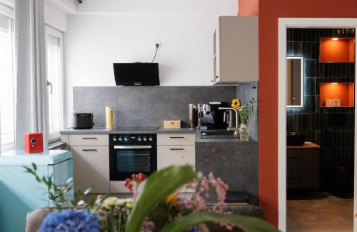 Bad Hersfeld Apartment | Loft im Zentrum von Bad Hersfeld mit modernem Design und offenem Wohnkonzept "Badestube"