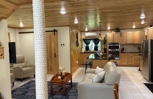 East Tawas House | Loft Style Cottage, Lake Huron Views, and Sandy Beach Access