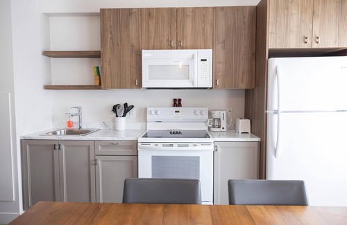 Rouyn-Noranda Apartment | Loft with two beds and a sofa bed on rue Gamble Ouest (Le Central)