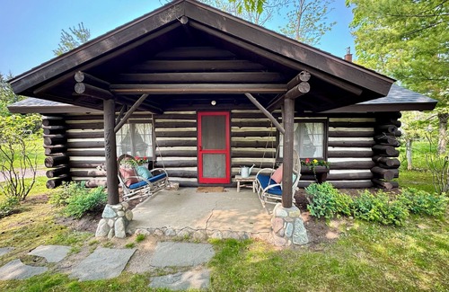 Forest Beach Cabin | Log Cabin on Tunnel of Trees with Lake Michigan View!