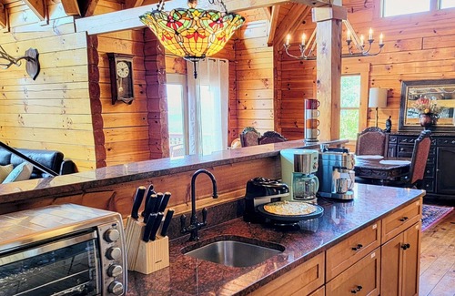Great Cacapon Cabin | Log Cabin with Hottub, EV charger, Game room