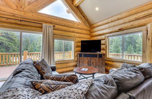 Sunny Slope House | Log Cabin with Wraparound Deck in Breckenridge!