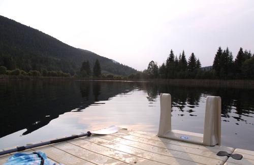 Cherryville Ski Chalet | Log Chalet with private lake in the wilderness area