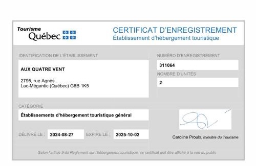 Le Granit Regional County Municipality Apartment | logement 3 ,5 entièrement privé