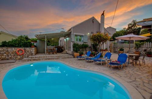 Koutsi Villa | Loggos Seaview Cottage with Private Pool by Konnect