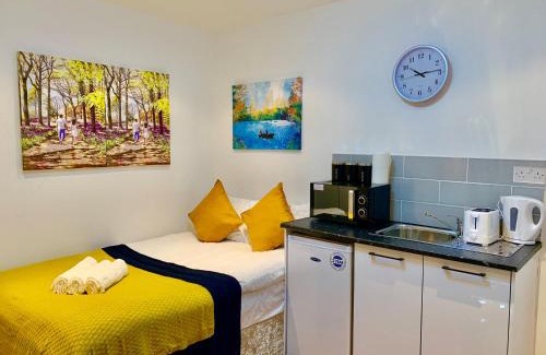 Valentines Apartment | London Studio Apartments, Private Bathroom, Kitchenette, Parking, NP4