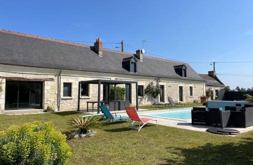 Bourgueil House | Longère avec piscine chauffée et cheminée