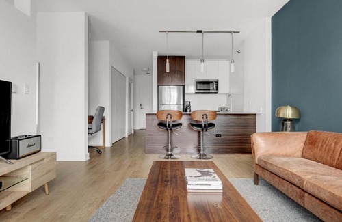 Downtown Chicago Apartment | Loop 1BR w Gym Pool WD nr Millennium Park CHI-226