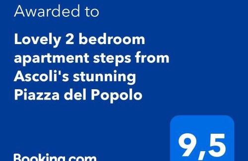 Centro Storico Apartment | Lovely 2 bedroom apartment steps from Ascoli's stunning Piazza del Popolo