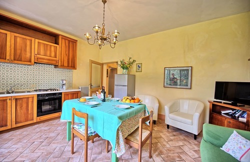 San Gimignano Apartment | Lovely apartment for 4 guests with A/C, pool, WIFI, TV and panoramic view