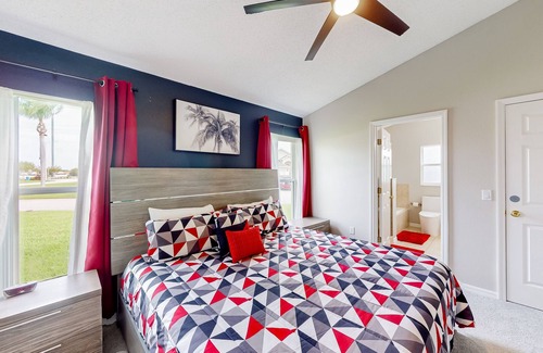 Westbury House | Lovely home with a heated pool, open-concept interior, central AC, and W/D