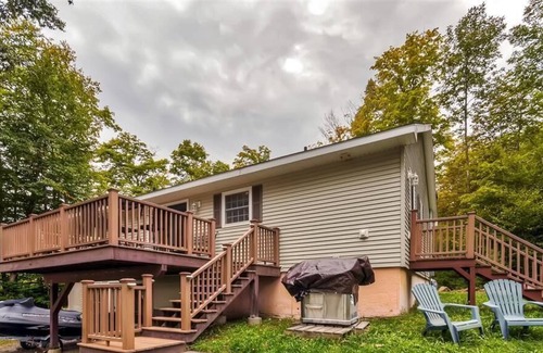 Newport House | Lovely Lakefront Hideaway w/ Dock, Deck & Fire Pit