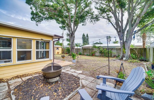 Surfside Estates Cottage | Lovely Merritt Island Home w/Kayak + Fire Pit!