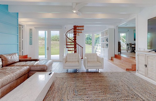 Ambersand Beach House | Lovely oceanfront dog-friendly home w/ beach access, central AC, & washer/dryer