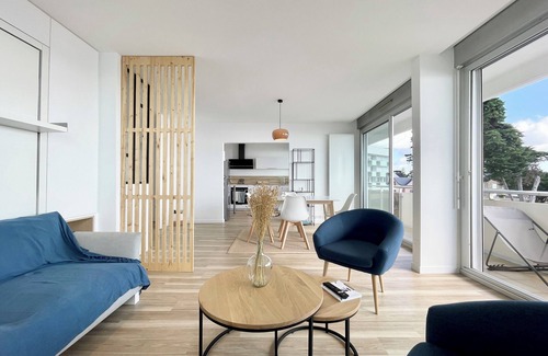 Larmor-Plage Apartment | Lovely T1 d architecte de standing Vue mer 360
