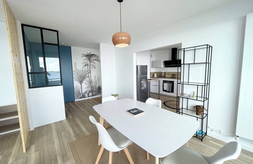 Larmor-Plage Apartment | Lovely T1 d architecte de standing Vue mer 360