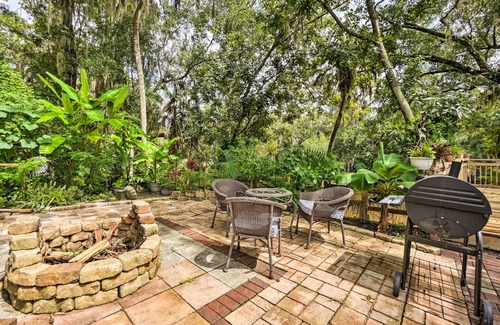 Bloomingdale House | Lush Riverfront Escape w/Private Boat Dock!