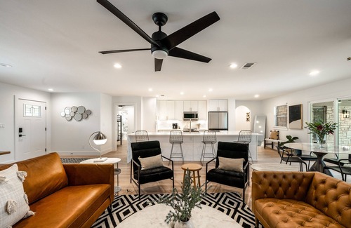 West Oak Hill House | Luxe Ranch Life l Pool & Spa l Firepit