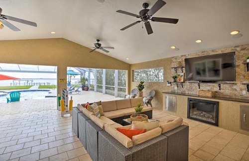 Caloosahatchee House | Luxe Waterfront Home with Pool and Dock in Cape Coral