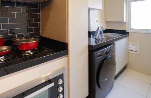 Gleba Fazenda Palhano Apartment | Luxo na Gleba com ar na sala e quarto, lava e seca e academia