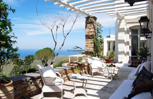Kea Villa | Luxurious 700sq meters Villa with a swimming pool and a stunning sea view.