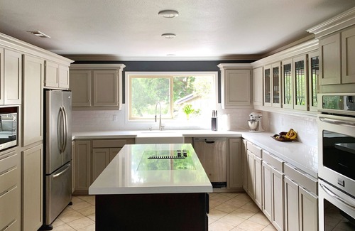 Langlois House | Luxurious Getaway on the Lake with hot tub, pool table, boat dock, covered porch