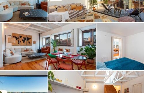 Linda-a-Velha Apartment | Luxurious Loft : Bridge-View Rooftop | By Airnest