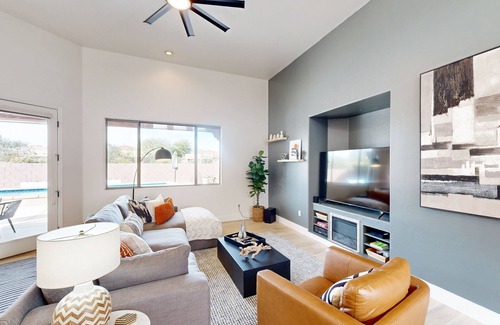 Continental Reserve House | Luxurious mountain view home with gorgeous pool, hot tub, grill, patio, & AC