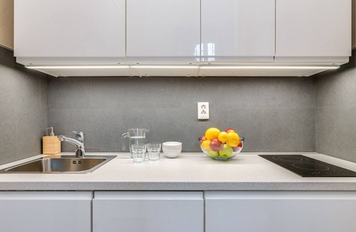 Inner City Budapest Apartment | Luxurious sunlit suite in a prime location with a private city-view balcony, A/C