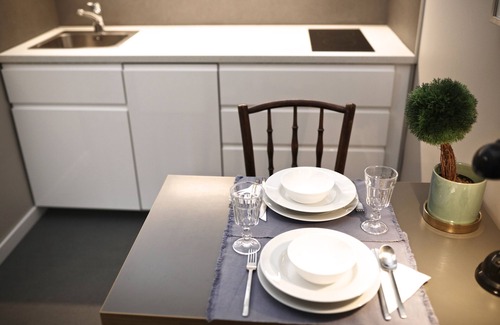 Inner City Budapest Apartment | Luxurious sunlit suite in a prime location with a private city-view balcony, A/C