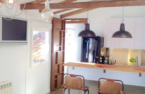 Malasana Apartment | Luxury 1 bedroom penthouse with large private terrace, views of Madrid/WIFI